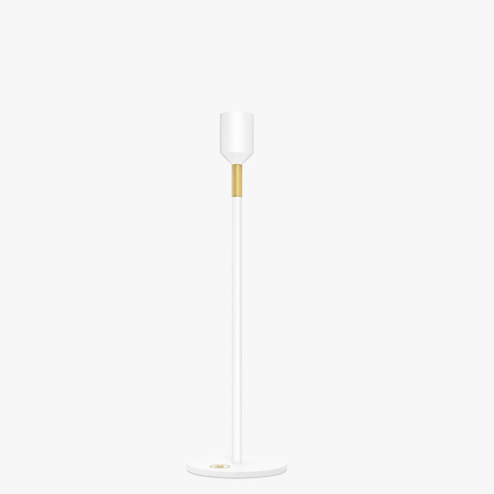Candle Holder - White 27 cm