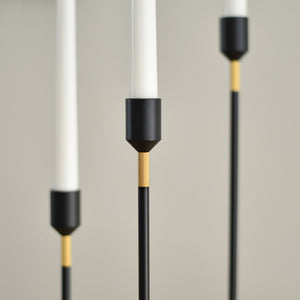 Candle Holder - Black 27 cm