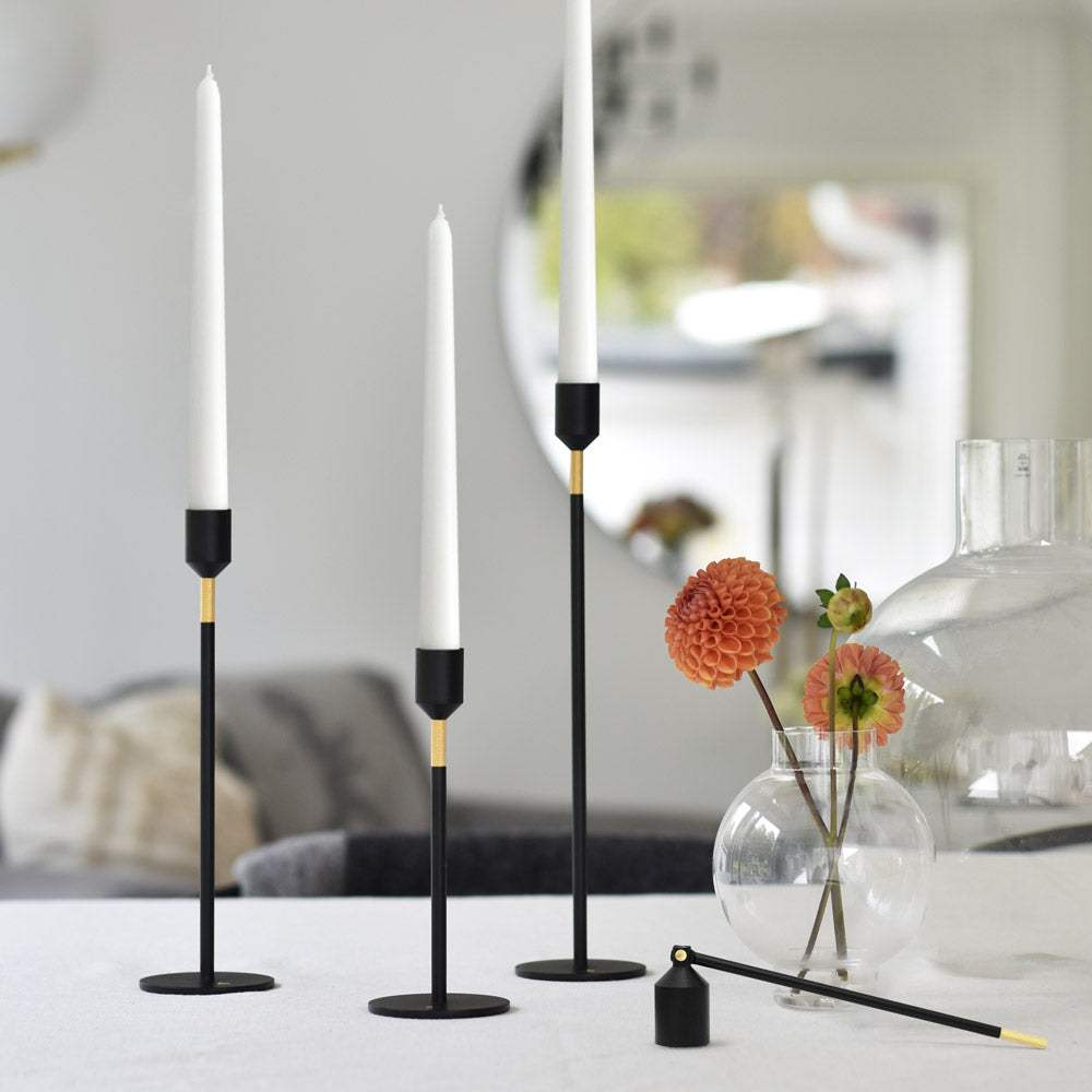 Kerzenständer - Schwarz 27 cm