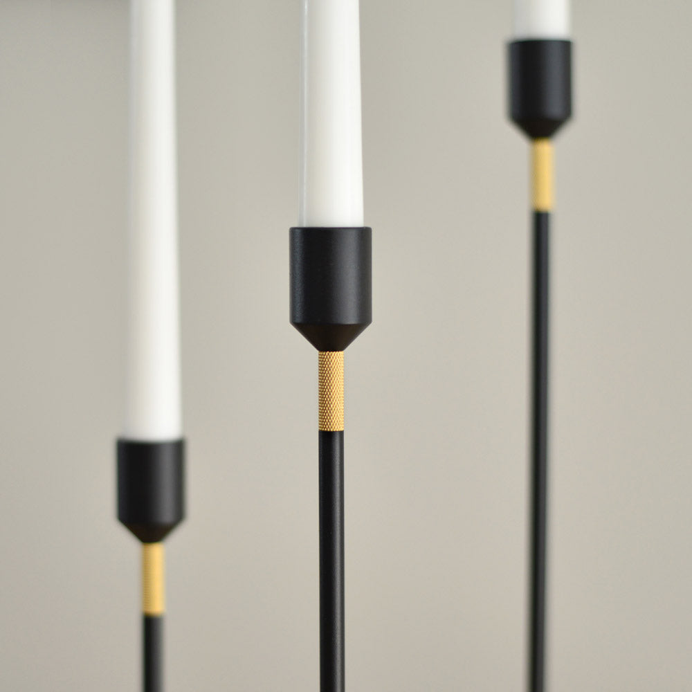 Kerzenständer - Schwarz 19 cm