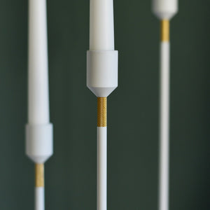 Kerzenständer - Weiß 27 cm